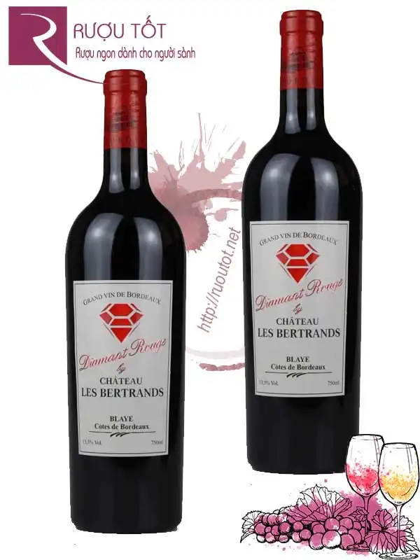 Rượu Vang Chateau Les Bertrands Diamant Rouge