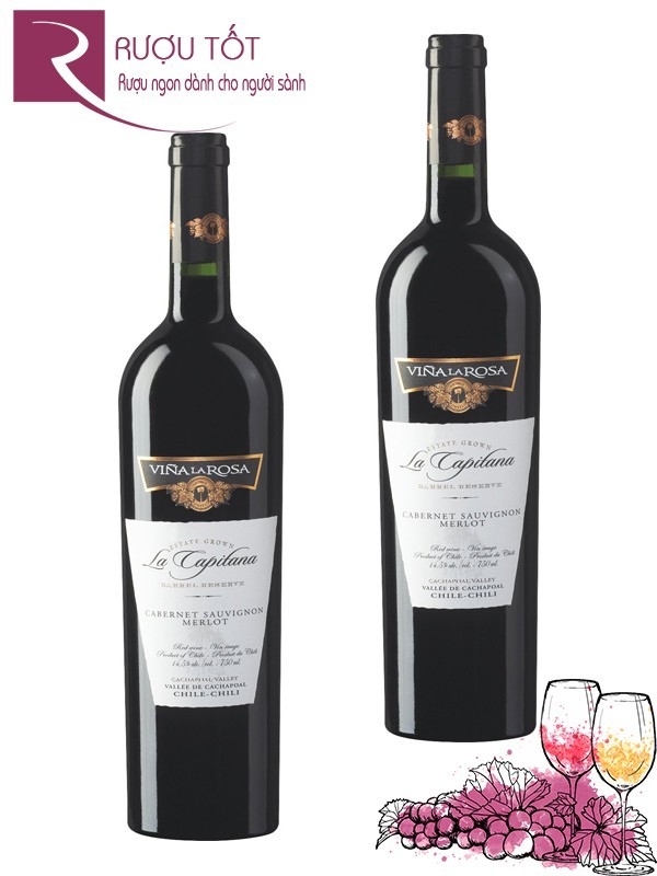 Rượu Vang La Capitana Cabernet Sauvignon Merlot Cao Cấp