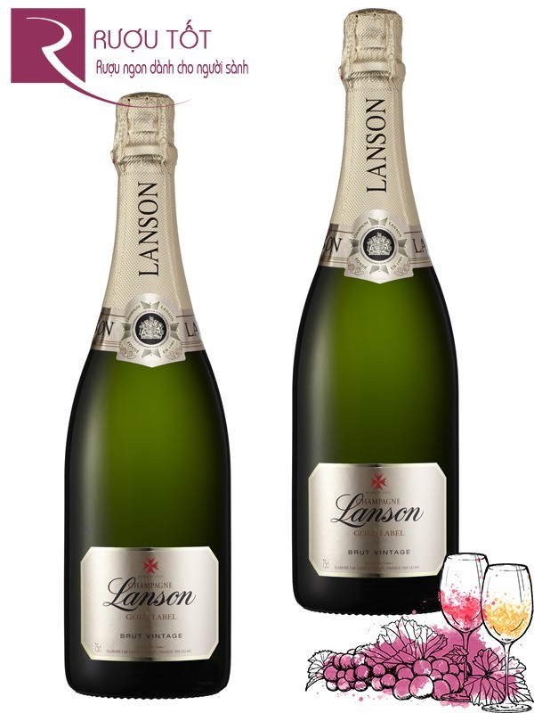 Rượu Champagne Pháp Lanson Gold Label Brut 2008