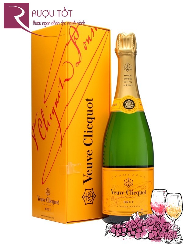 Rượu Champagne Pháp Veuve Clicquot Brut Yellow Label Cao cấp