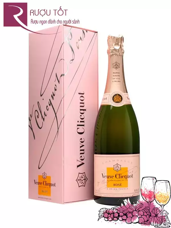 Rượu Champagne Veuve Clicquot Rose Label