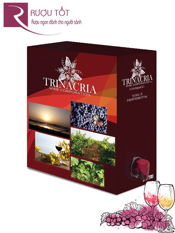 Vang Ý Bịch Ngọt Trinacria Fra Rouge Dolce Thượng hạng