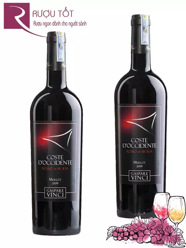 Vang Ý Gaspare Vinci D’occidente Merlot