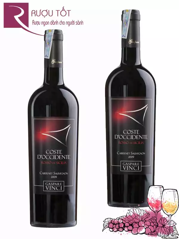 Vang Ý Gaspare Vinci Doccidente Cabernet Sauvignon 2009 Thượng hạng