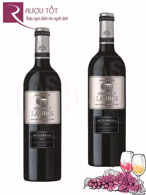 Vang Pháp Chateau Laubes Bordeaux mác Thiếc cao cấp