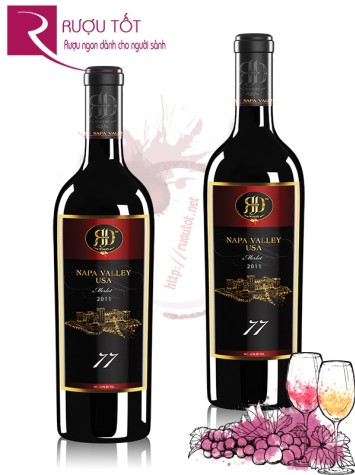Rượu vang 77 Reserva  Merlot Napa Valley Hảo hạng