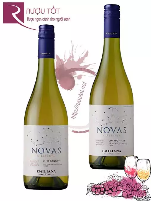 Vang Chile Novas Emiliana Gran Reserva Chardonnay Organic Cao cấp