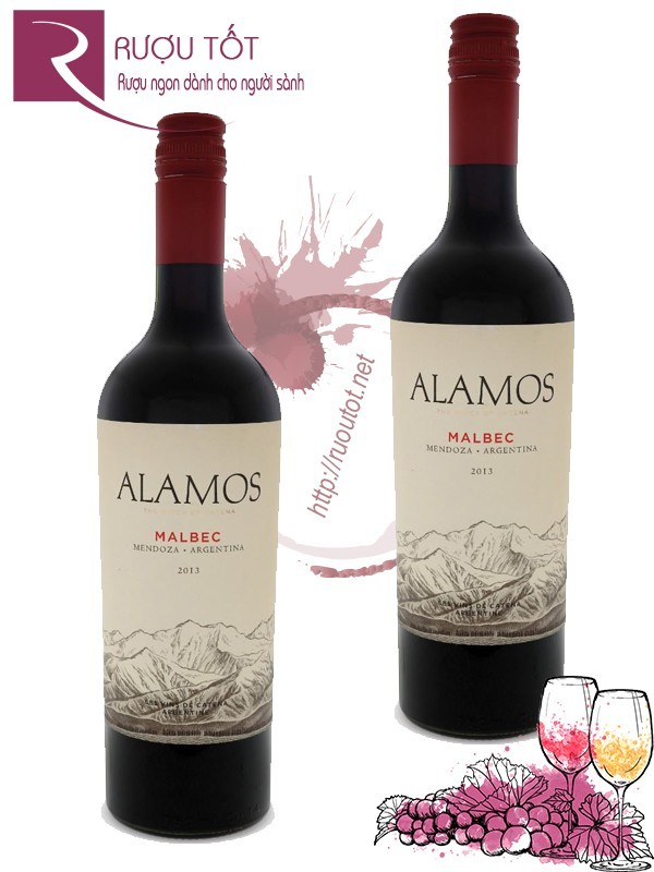 Rượu vang Alamos Malbec Mendoza Cao cấp