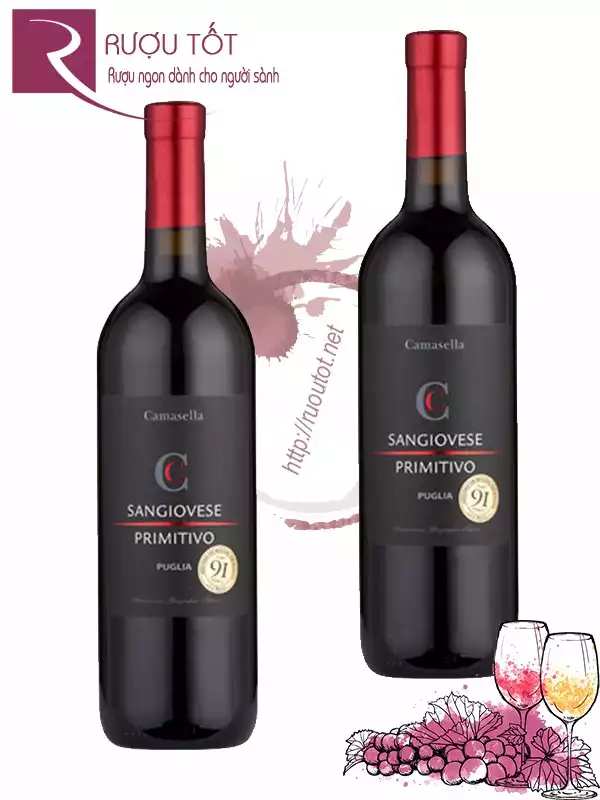 Rượu Vang Camasella Sangiovese Primitivo Thượng hạng