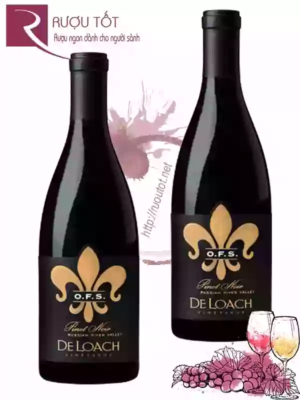 Rượu vang DeLoach Pinot Noir O.F.S Tier Cao cấp