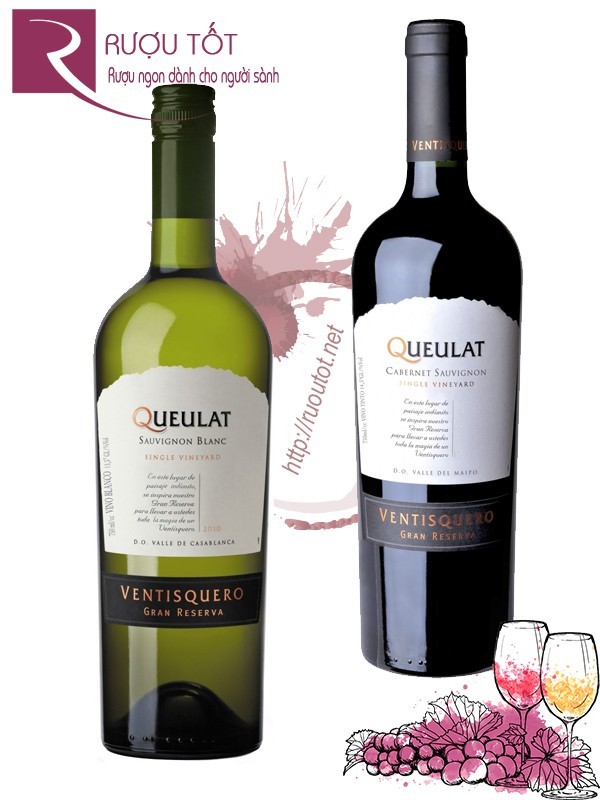 Vang Chile Ventisquero Queulat Gran Reserva (red-white) Thượng hạng