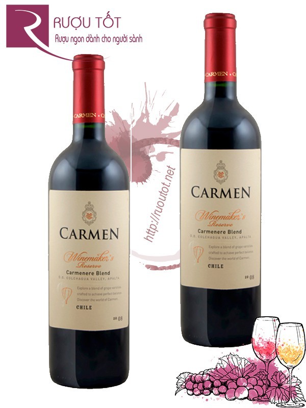 Vang Chile Carmen Winemaker's Carmenere Chiết khấu cao