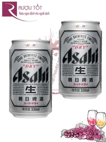 Bia Asahi Nhật Bản - Lon 330 ml