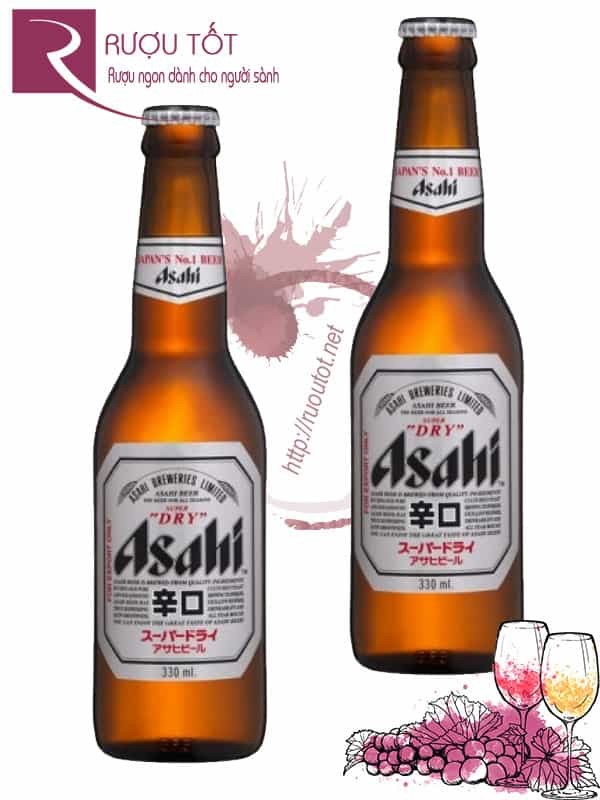 Bia Asahi Nhật Bản - Chai 330ml