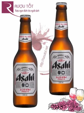 Bia Asahi Nhật Bản - Chai 330ml