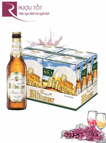 Bia Bitburger 5% Đức - Chai 330 ml