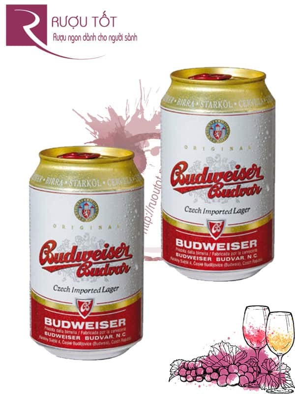 Bia Budweiser Budvar Original - Lon thấp 330 ml