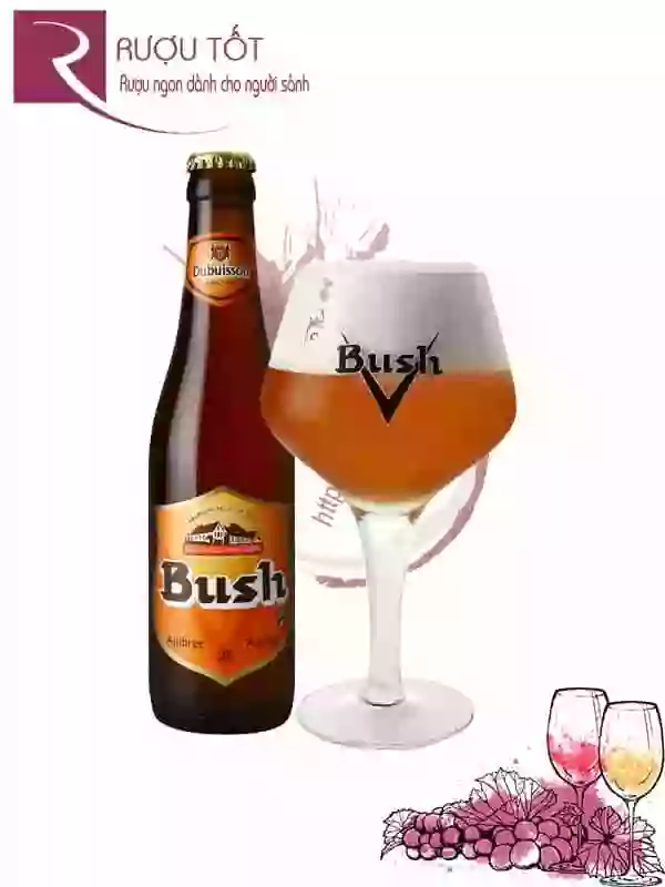 Bia Bush Amber chai 330 ml nhập khẩu Bỉ chính hãng