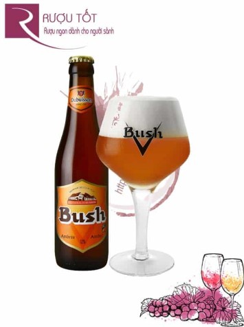 Bia Bush Amber chai 330 ml nhập khẩu Bỉ ch&iacute;nh h&atilde;ng