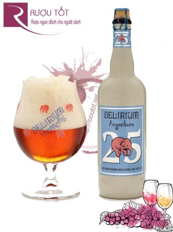 Bia Delirium Argentum 7% Bỉ - Chai 750 ml