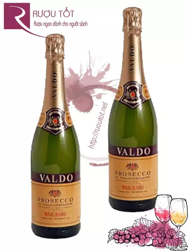 Vang nổ Ý Valdo Valdobbiadene Prosecco Superiore Salento DOCG Cao cấp