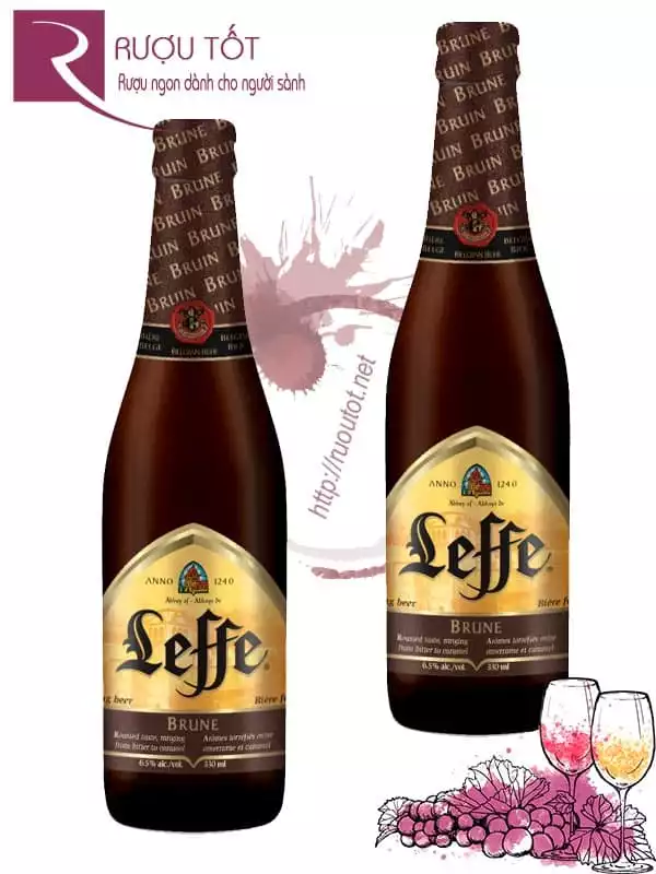 Bia Leffe nâu brune Bỉ 330ml 24 Chai