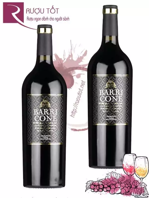 Vang Ý Barri Cone Primitivo Thượng hạng