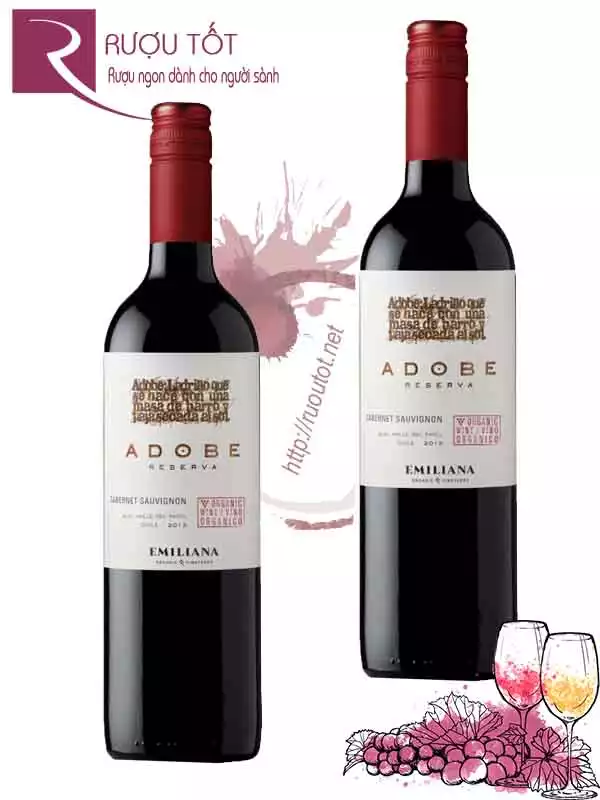 Vang Chile Adobe Emiliana Reserva Organic Cabernet Sauvignon Hảo hạng