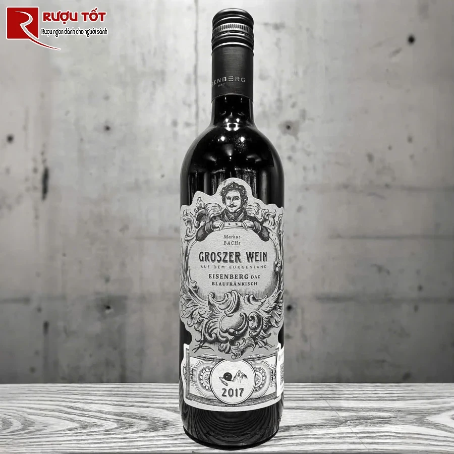 ruou groszer wein blaufränkisch 14,5% 750ml thuong hang