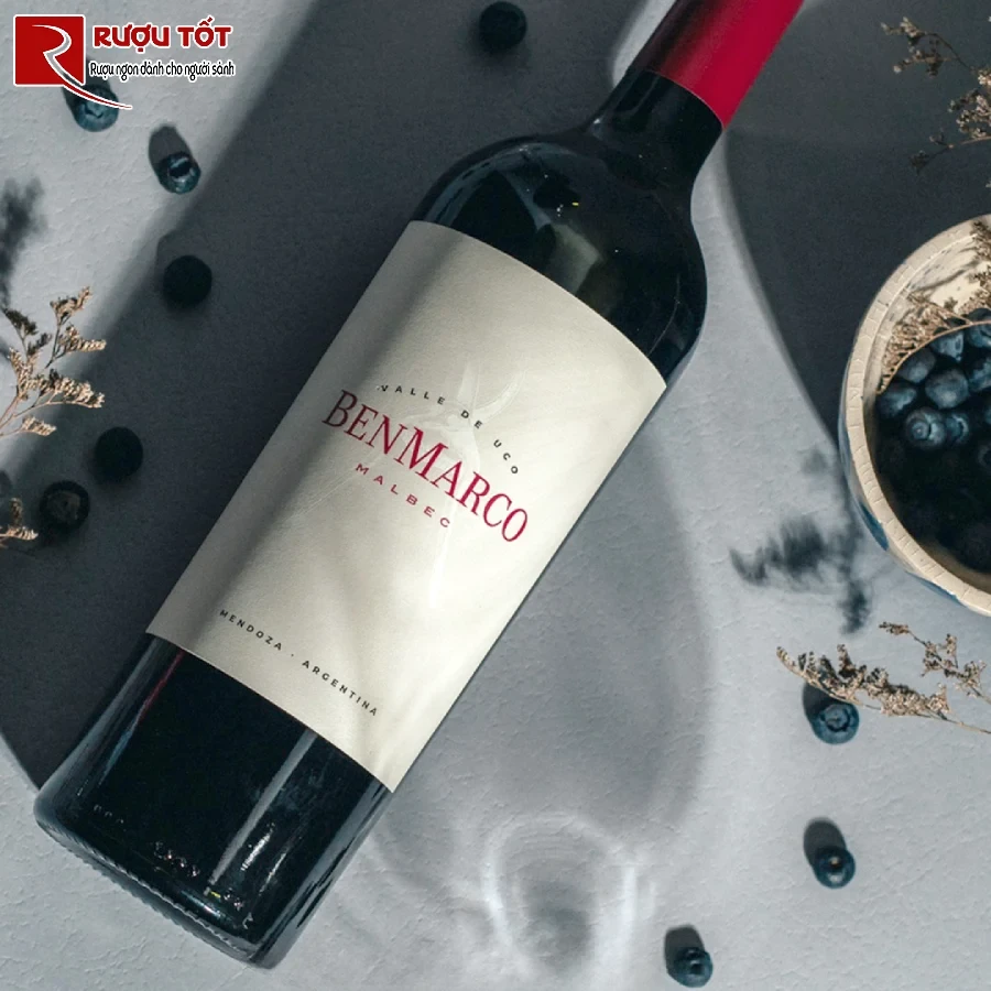 ruou benmarco malbec mendoza 14% 750ml chat luong cao