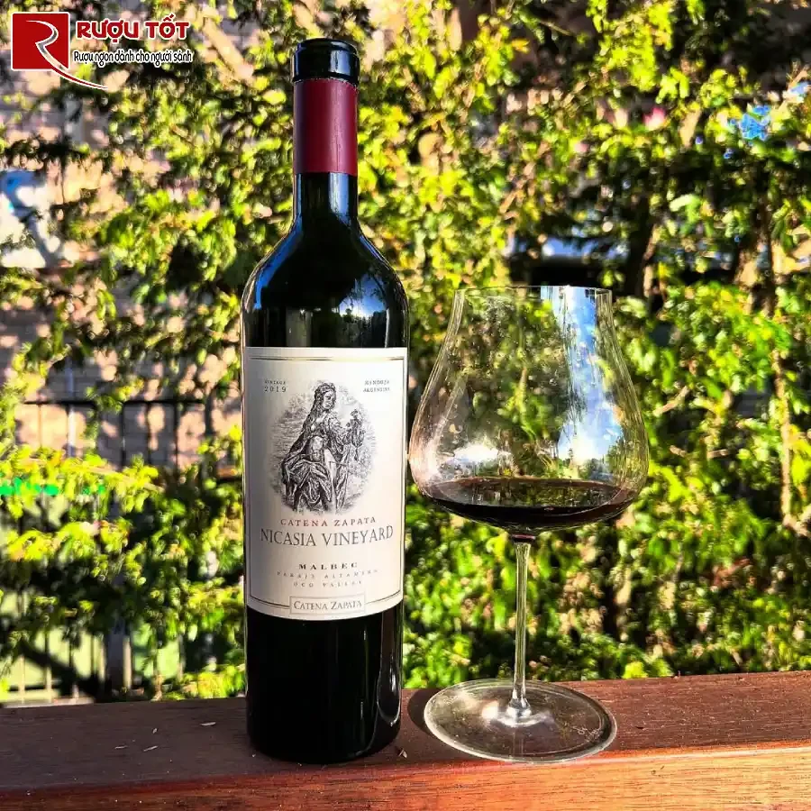 ruou catena zapata nicasia malbec mendoza 14% 750ml thuong hang