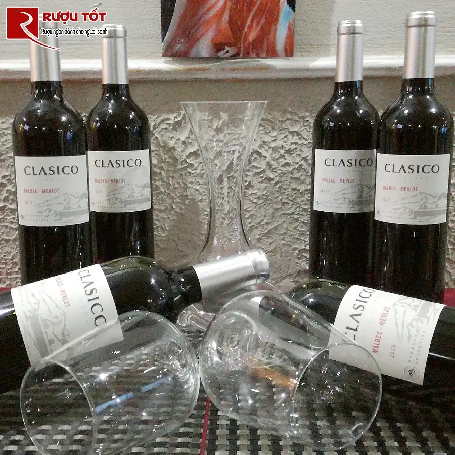 ruou clasico de lagarde malbec merlot argentina