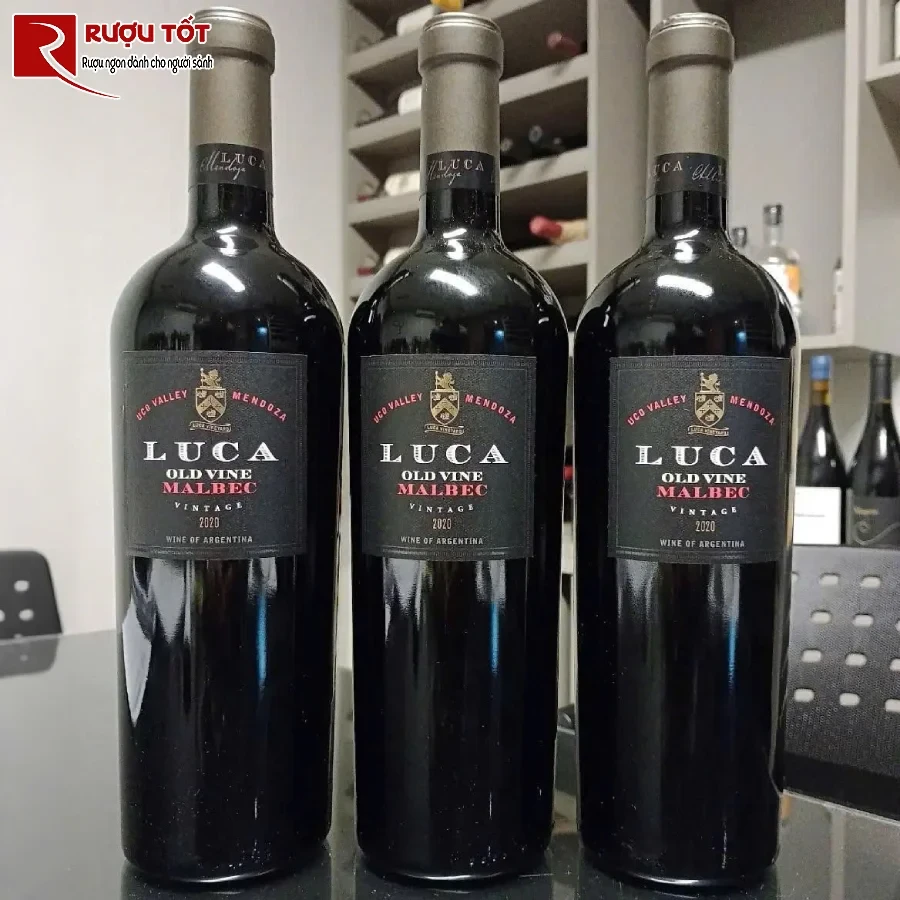 ruou luca old vines malbec 750ml 14% argentina cao cap chat luong