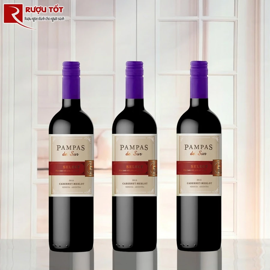 ruou pampas del sur select cabernet merlot