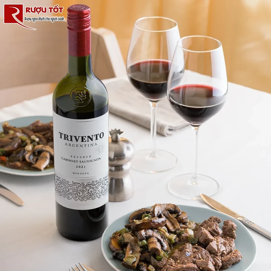 ruou trivento argentina cabernet sauvignon reserve hao hang