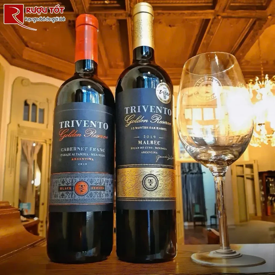 ruou trivento golden reserve cabernet franc 14,5% 750ml