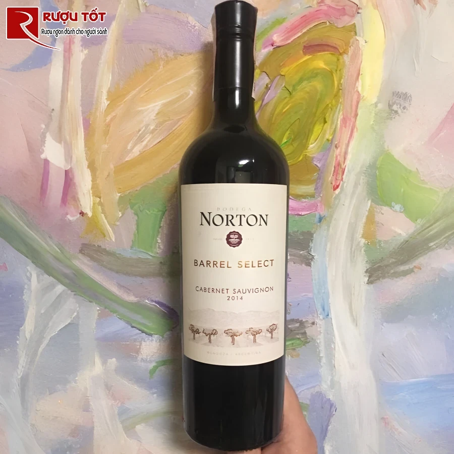 ruou vang bodega norton barrel select cabernet sauvignon 14% 750ml