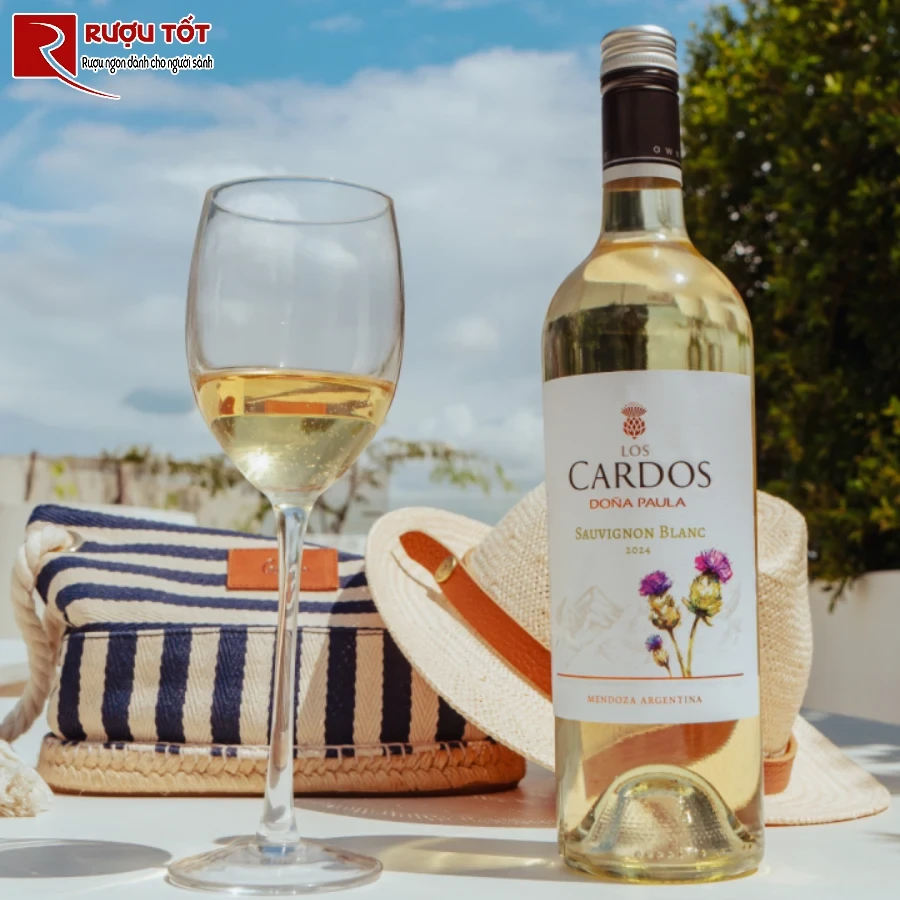 ruou vang dona paula los cardos sauvignon blanc 14% 750ml