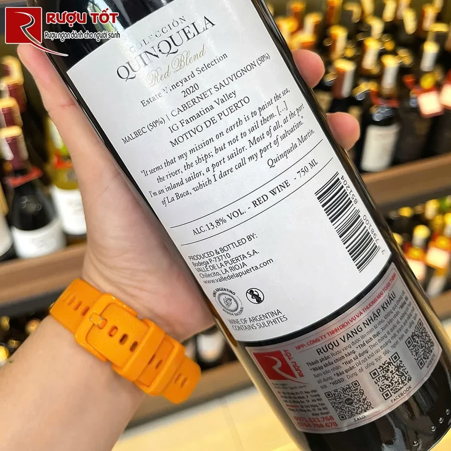 Rượu vang Quinquela Red