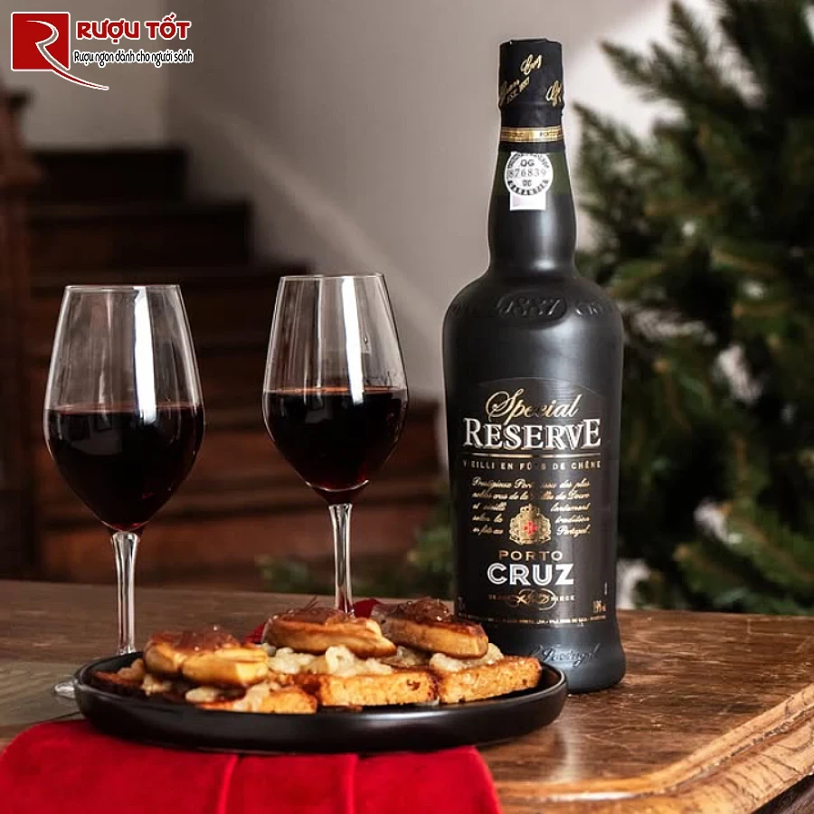 ruou vang porto special reserve porto cruz 14,5% 750ml chinh hang