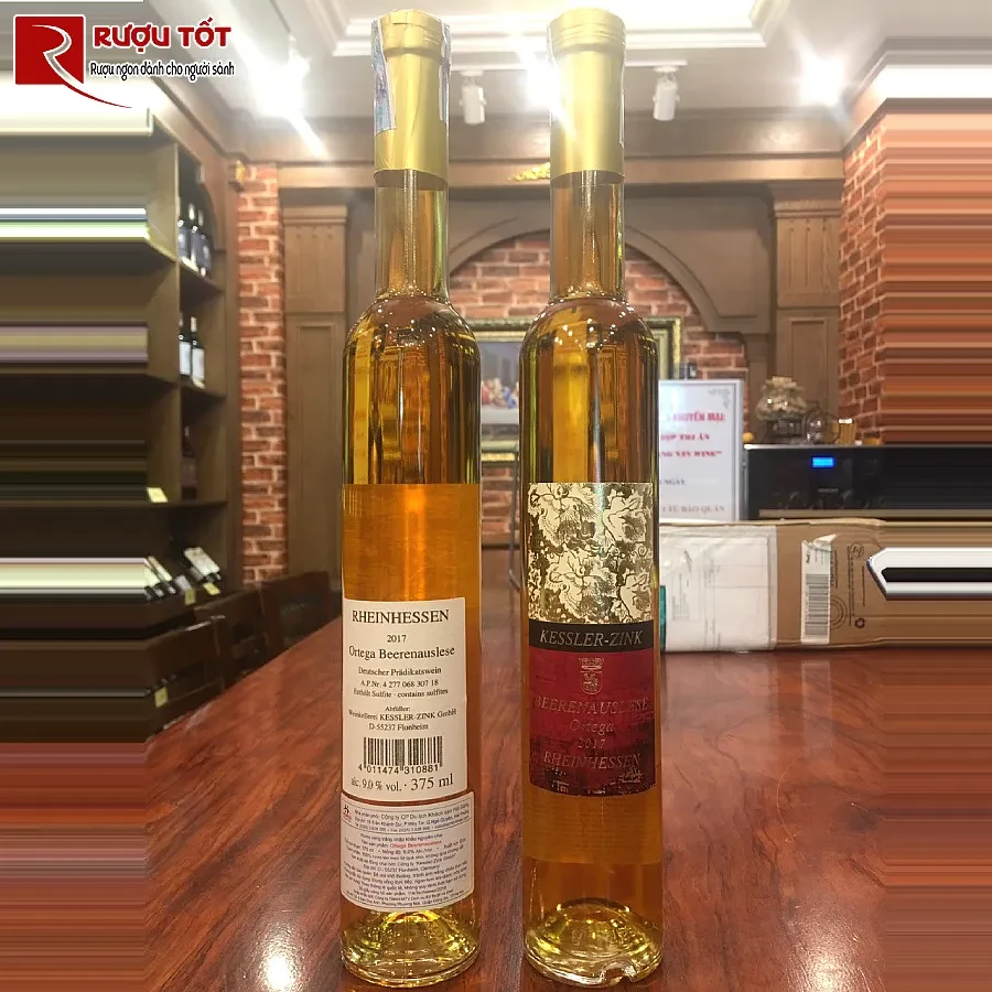 ruou beerenauslese ortega kessler - zink 10,5% 375ml