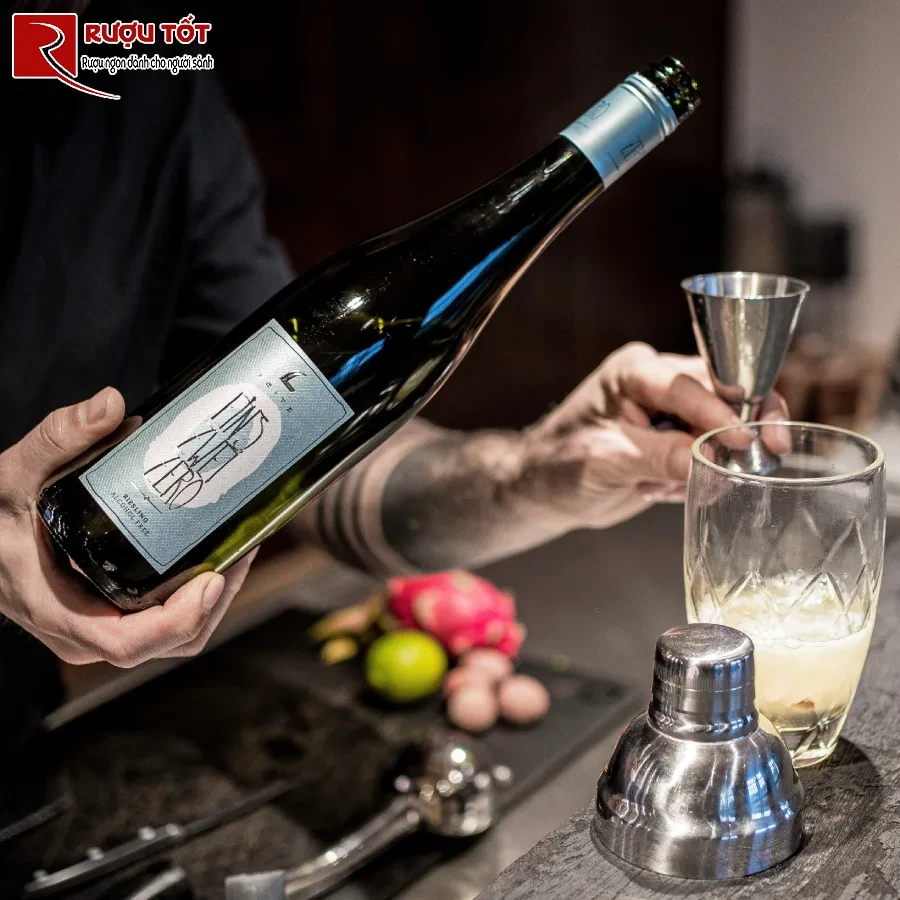 ruou eins zwei zero alcohol riesling 0% 750ml