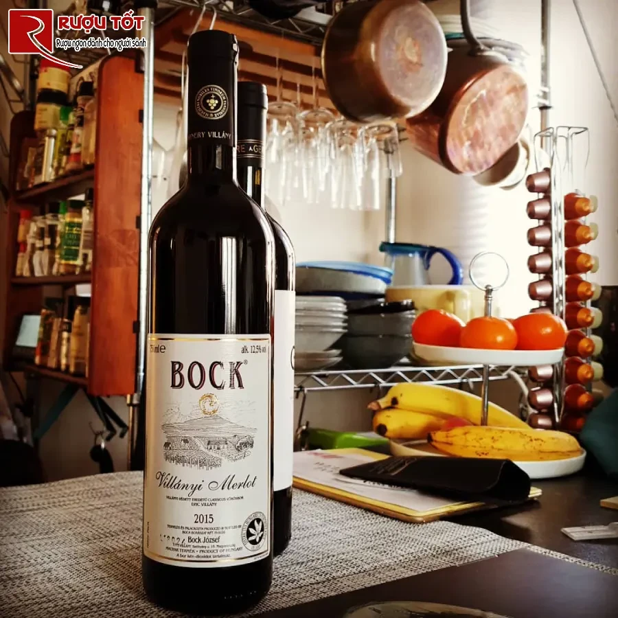 ruou bock villany merlot 13,5% 750ml hungary