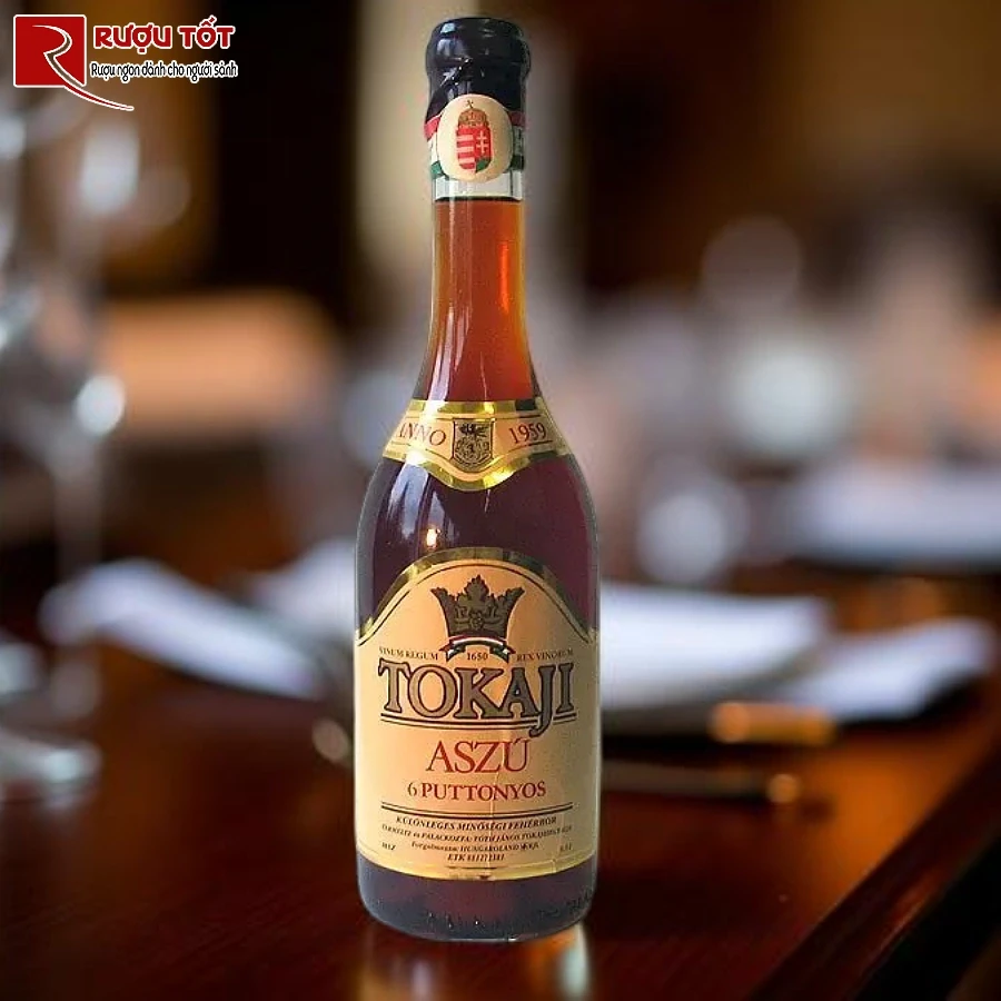 ruou tokaji aszu 6 puttonyos 10,5% 750ml ngot dam dac