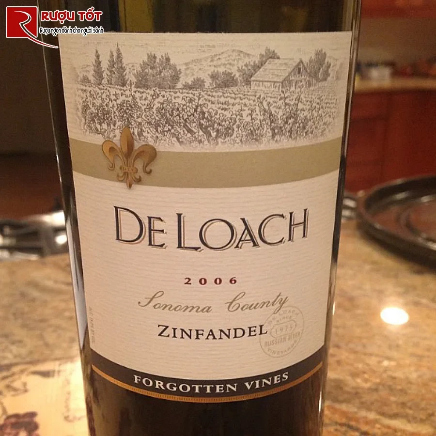 ruou deloach forgotten vines zinfandel chinh hang