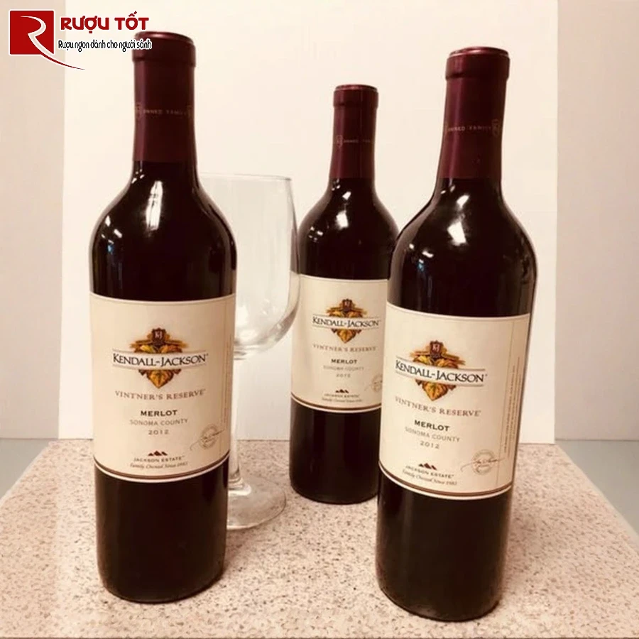 ruou kendall jackson vintner's reserve merlot sonoma