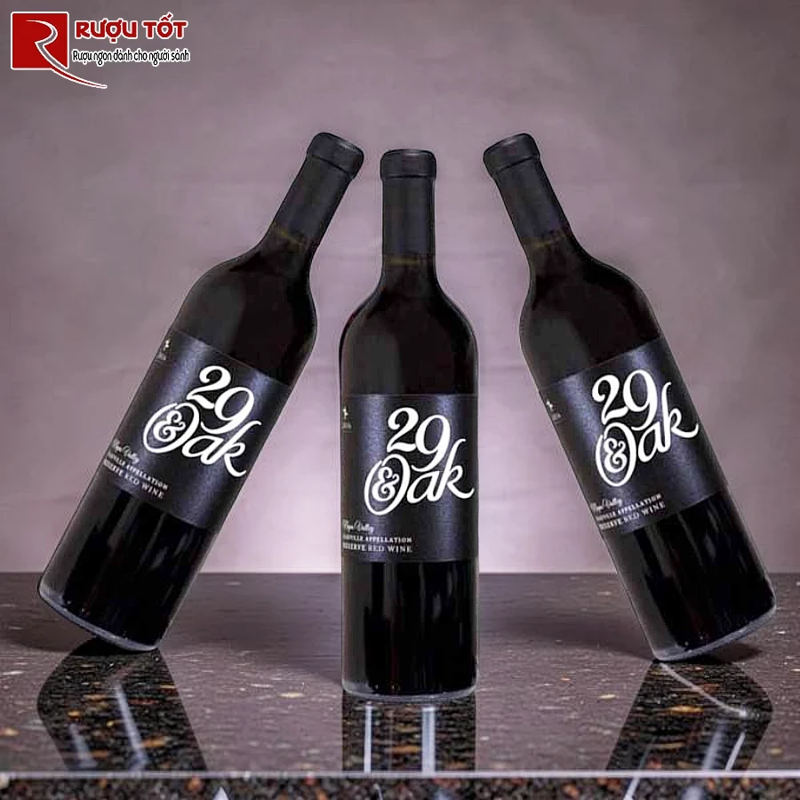 ruou vang 29 oak reserve oakville napa valley