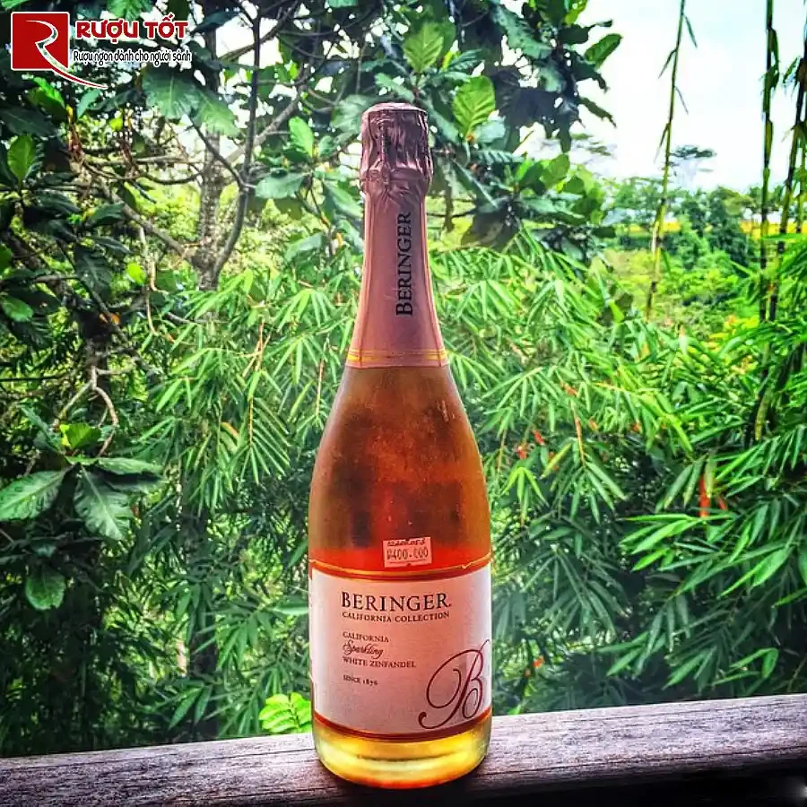 ruou vang beringer sparkling zinfandel rose