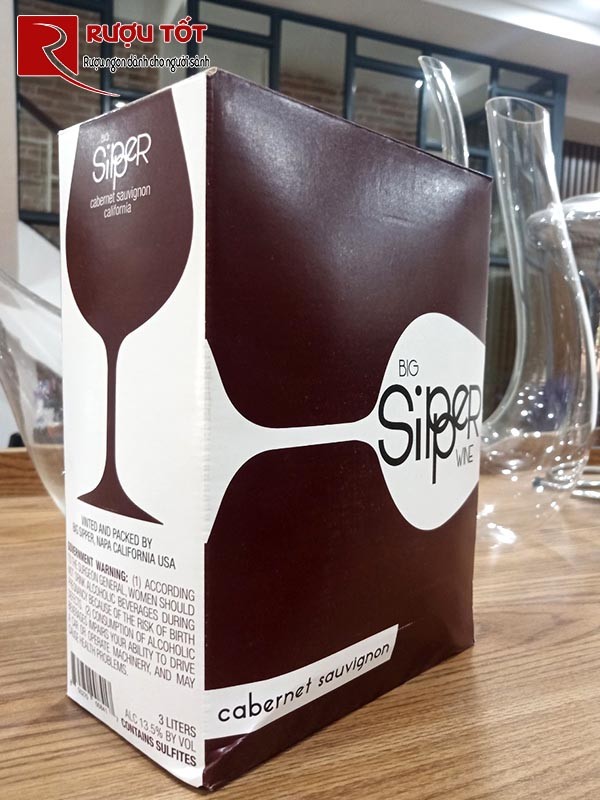 Rượu vang Big Sipper Cabernet Sauvignon 3L nhập khẩu chính hãng giá tốt