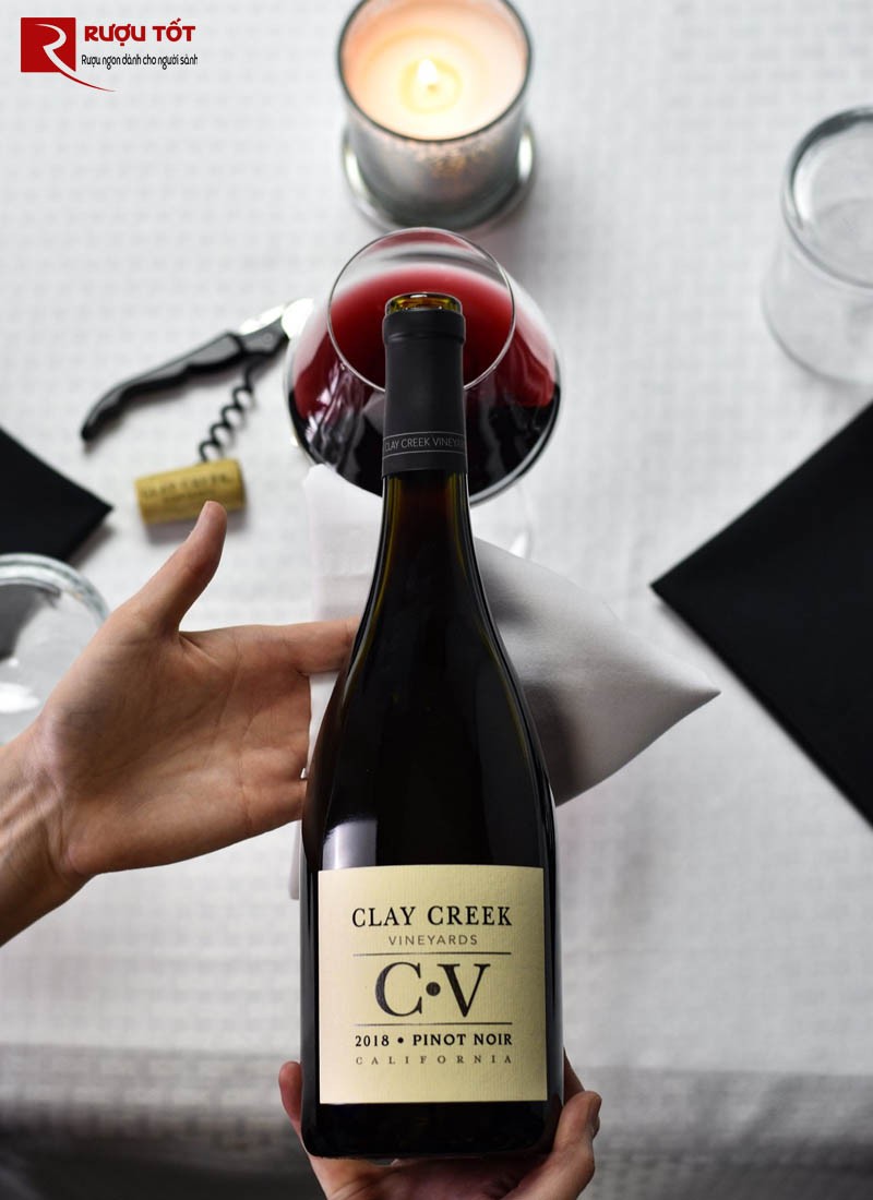 Ruou vang Clay Creek CV California Pinot Noir
